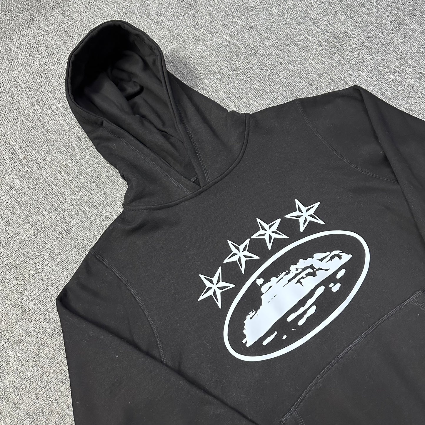 Corteiz Hoodie (Black/White)